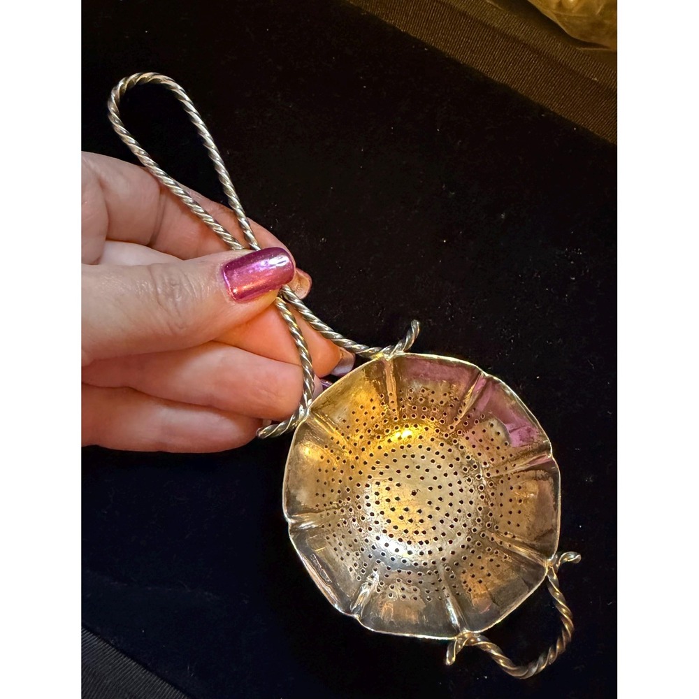 Sterling Silver Tea Strainer Handcrafted
